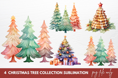 Christmas Tree Clipart Sublimation Christmas Tree Product Image 1