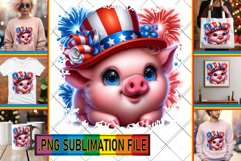Sweet PNG Designs for TSHIRTS, USA Animals Product Image 1