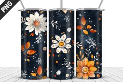 Flowers Tumbler Wrap | Sublimation Design | Tumble PNG Product Image 4