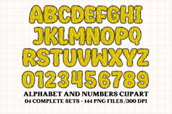 Halloween Alphabet png clipart, halloween letters doodle Product Image 2