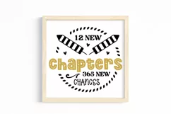 12 new chapters 365 new chances SVG, Happy New Year SVG Product Image 3