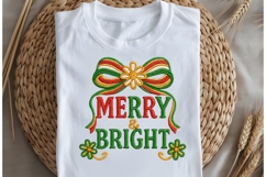 Merry and bright png design for T-shirts Product Image 5