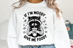 If I&#039;m Moody Give me foody SVG | Quotes | Raccoon Product Image 1