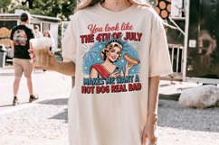 You Look Like the 4th of July Funny PNG T-Shirt|4th of July Product Image 3