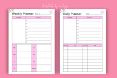 Minimalist Simple Daily &amp; Weekly Planner Template Product Image 1