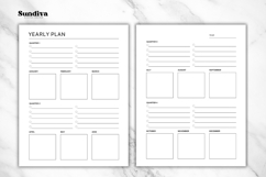 Yearly Planner Quarterly Editable Template Product Image 3