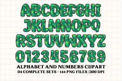 Christmas Alphabet png clipart, christmas letters doodle Product Image 2