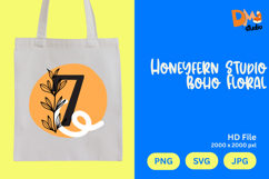 Honeyfern Studio Boho Floral Monogram Product Image 1