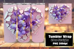 Floral Delights on 3D Tumbler Product Image 1