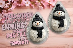 Snowman Sublimation Festive 3D Design Product Image 1