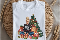 Christmas motivational women png design for T-shirts Product Image 5