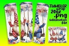 Independence Day Gnome Tumbler Art Product Image 1