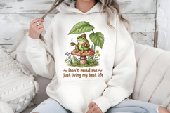 Frog PNG, Living My Best Life Clipart Sublimation Product Image 7