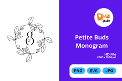 Petite Buds Monogram Product Image 1