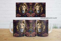 3D Lion Floral | Mug sublimation design Product Image 7