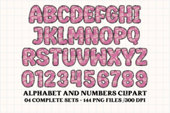 Love Story Alphabet &amp; Numbers Clipart - PNG 300 DPI Product Image 2