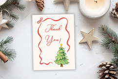 Watercolor Christmas Crest DIY Clipart Product Image 8