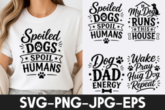 Funny Dog Lover Quotes T Shirt Design SVG PNG Product Image 1