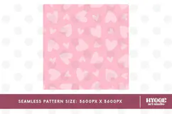 St Valentine's Day Hearts Cupid Love Seamless Pattern PNG Product Image 2