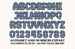 POLICE Alphabet &amp; Numbers Clipart Classroom PNG Bundle Product Image 2