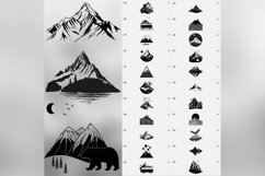 100 Procreate Mountains Stamp Brushes Product Image 9
