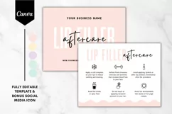 Lip Filler Aftercare Card Template - 5 Colors Product Image 1