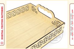 Tray V1 laser cut vector file Glowforge user ready SVG Product Image 8