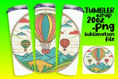 Landscape 20oz Sublimation Tumbler Wrap Product Image 1