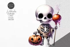 Halloween clipart, Skeleton clipart, Autumn clipart Product Image 1