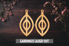 Boho Style Laser Cut Earrings SVG File Product Image 1