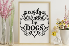 Easily Distracted By Dogs Svg, Dog Mom Svg, Dog Lover Svg. Product Image 9