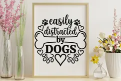 Easily Distracted By Dogs Svg, Dog Mom Svg, Dog Lover Svg. Product Image 9