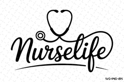 Nurselife Svg | Nurse Svg | Svg Cut Files Product Image 1