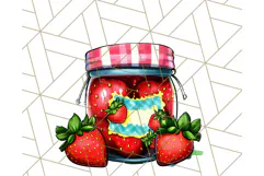 Strawberry Fruit PNG Clipart, Adorable Kawaii Characters Png Product Image 4