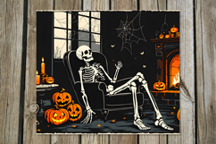 Retro Halloween | Skinny tumbler sublimation design PL2 Product Image 4