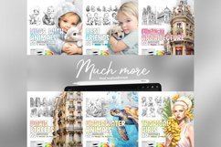 80 Procreate Tropical Girls Stamp Brushes Product Image 9