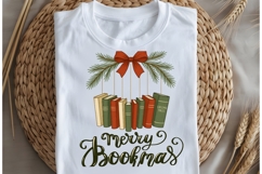 Merry Bookmas png design for T-shirts Product Image 5