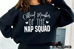 Official member of the nap squad SVG PNG Product Image 2