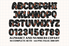 Christmas Alphabet png clipart, christmas letters doodle Product Image 2