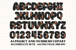 Christmas Alphabet png clipart, christmas letters doodle Product Image 2