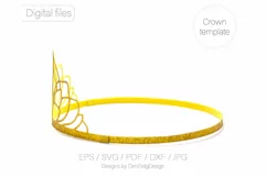 Princess crown svg Birthday party crown Princess tiara Product Image 2