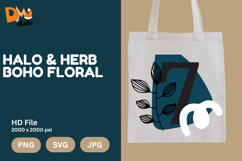 Halo &amp; Herb Boho Floral Monogram Product Image 1