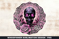 Halloween Skull Wind Spinner Sublimation Design Product Image 1