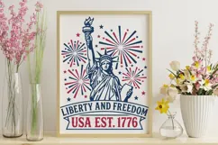 Liberty And Freedom USA 1776 Svg, independence Day Svg. Product Image 9