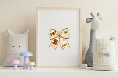 Equestrian Horseback Coquette Bow Clipart, horseback riding Product Image 7