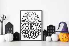 Hey Boo Svg, Funny Halloween Svg, Kids Halloween Svg. Product Image 9