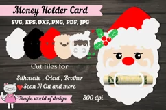 Christmas santa Money Holder SVG Product Image 1