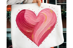 Colorful Brushstroke Valentines PNG, Valentines Day Heart Product Image 4