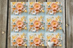 3D papercut Flowers with pearl | 8 Skinny tumbler designs Product Image 8