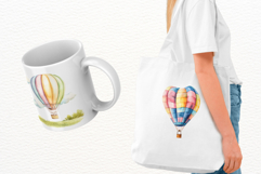 Summer Whimsical Hot Air Balloons Clipart Product Image 2